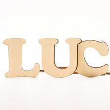 Holzbuchstabe Buchstaben Zahlen Name Deko Holz - 2cm 3cm 5cm 7cm 9cm 12cm B10