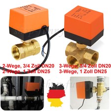 2/3 Wege Zonenventil Zweiwegeventil Umschalt Kugelventil 230V DN20 3/4" DN25 1"
