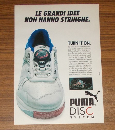 Seltene werbung puma disc - werbung,