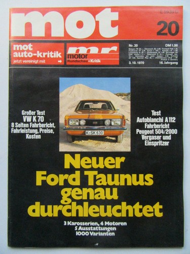 Mot auto kritik 1970 - auto,