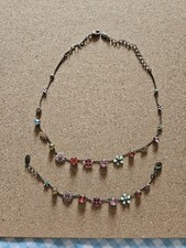 Pilgrim Schmuckset Halskette und Armband Blumen