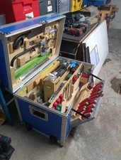 Werkzeugkiste Zimmerer, Zimmermann Kiste, Bauwerkzeug