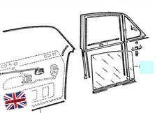 Türscheibe vorne Jaguar MK2