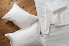 Bettwäsche 20 mm Streifen 100% Baumwolle Kissenbezug Bettbezug Größe wählbar