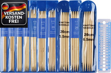 Bambus Stricknadeln Set 20cm