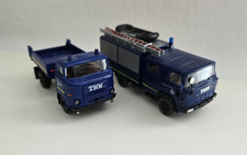Busch 95506 IFA L60 3SK 3-Seitenkipper THW Cottbus + Magirus Rüstwagen 693 1:87 