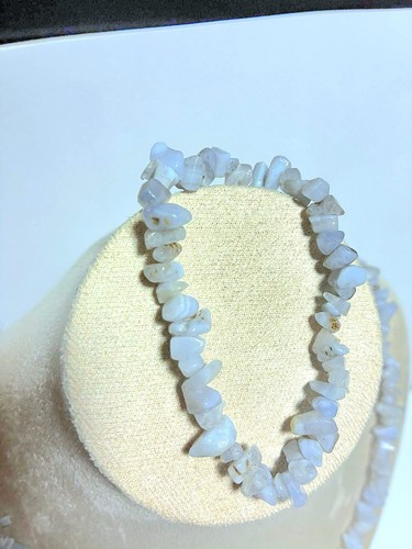 Achat halskette blau - achat,