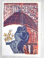 Kunstblatt "Ich will dir treu