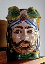 Blumentopf  Keramik  Sizilien Deko Di. Fra. Caltagirone leicht beschädigt 25 cm 