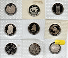 Deutschland 9 x 5 DM Gedenkmünzen Kupfer/Nickel Silber PP in Noppenfolie
