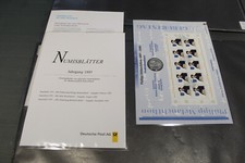 Numisblatt  1997 Philipp Melanchthon 10 DM Silber mit Beiblättern (K2777)