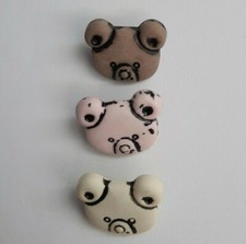 Neuheit Knöpfe Teddybär Kopf