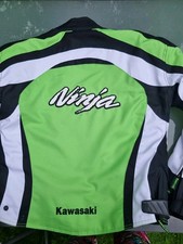 Kawasaki Ninja Neuwertig Damen Motorradjacke M 4-Jahresz. Herausnehmb. Futter