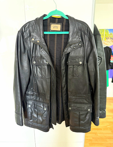 Camel active herren lederjacke - camel,