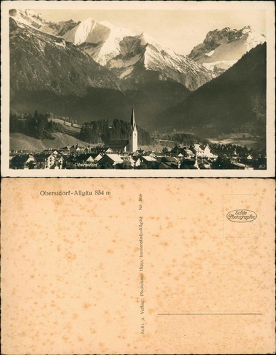 Ansichtskarte oberstdorf - ansichtskarte,