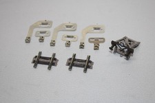 Fleischmann 3 Anschlussklemmen 2-polig 3 gerade Gleise 1 Prellbock Spur H0 #L909