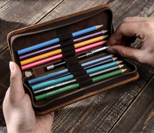 Stiftetui Echt Leder