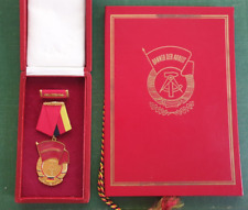 DDR Medaille + Urkunde -