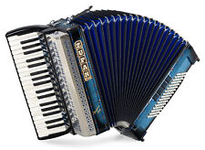 Wunderschönes 96-Bass Akkordeon in Shadow Blue mit Musette-Register und Koffer