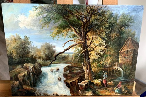 ölgemälde landschaft mit - landschaft,