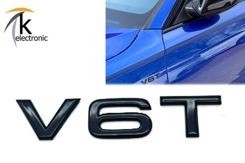 Audi v6t emblem schwarz - audi,