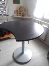 Hebetisch, Stehtisch, Büro, Schwarz, Silber, PC, Arbeitsplatz, Höhe 112 cm