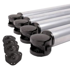 4er Set Tischbeine auf Rollen