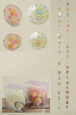 Capiz Muschel Girlande Windspiel Muschelgirlande Deko perlmutt pink orange Blume