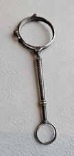 Altes Lorgnon Lorgnette Stielbrille Gepunzt 835 um 1880 Ohne Gläser 