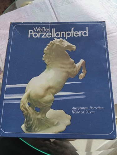 Edles porzellanpferd weiß - porzellanpferd,