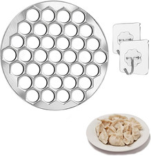 37 Löcher Aluminiumlegierung Knödelform,Pelmeni-Form, Ravioli Maker Mold,Kommt M