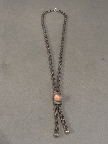 Kette collier mit rosenquarz - kette,