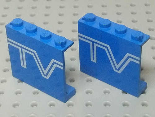 Lego platte 1x4x3 hohle - 1x4x3, noppen
