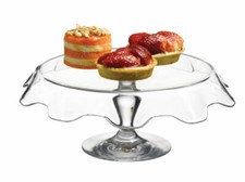 Tortenständer Kuchenplatte Tortenplatte mit Fuß Glas Kuchenteller 28cm PASABAHCE