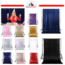 4x7 FUSS Pailletten Hintergrund Vorhang Glitzer Glitzer Bühne Hintergrund Party Dekor Gardine
