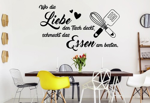 Wandtattoo küche eßzimmer - wandtattoo,