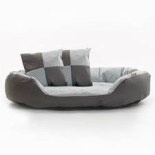 Hundebett Hundekissen Hundekorb Haustierbett Katze Matte Hundesofa Grau/Hellgrau