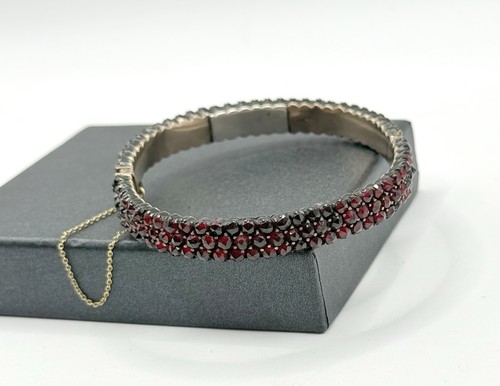 Antiker granat armreif - granat, mit