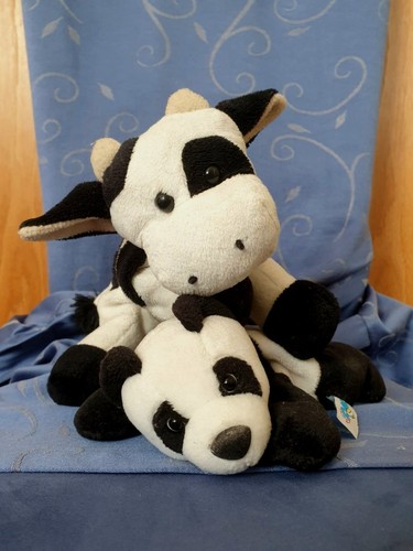 Kuh und panda - kuh, cute