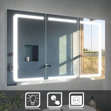 Edelstahl Spiegelschrank Bad