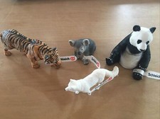 4 Stück Schleichtiere EDEKA Neu und unbespielt mit Fahne