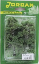 Spur H0/N Jordan Modellbau  [5E] Modell Birken klein fertig beflockt 11cm 2 Stüc