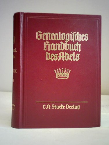 Genealogisches handbuch der - handbuch,