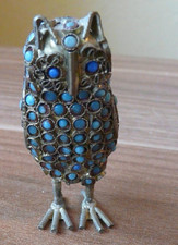 Eule mehrfarbig metall - eule,