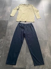 Enrico Mori Herren Pyjama Schlafanzug Größe XL(56),Obermaterial: 100%.Shirt:Oliv