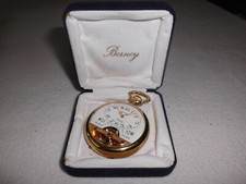 Hebdomas Berney, Schweizer Taschenuhr, Doublé, 1960-iger Jahre, 8-Tage-Uhrwerk