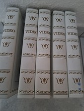 Videokassettenhüllen weiß, VHS-Format, 5 Stück