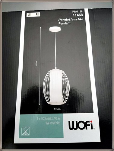 Wofi tarim pendelleuchte - pendelleuchte, glas