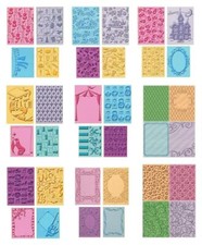 4 Prägeschablone Embossing-Folder, Hintergrund Motive, Cuttlebug Provocraft
