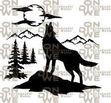 Aufkleber "Wolf 30" mittel